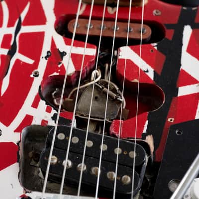 Custom Van Halen Frankenstrat Frankenstein Stratocaster Tribute Met Museum Custom image 15