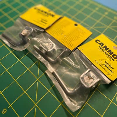 NOS Cannon Percussion UPUC Universal Clamp – Vintage Universal Percussion 3/8” Accessory Mount for Cowbell/Block – New in Package x3 image 3