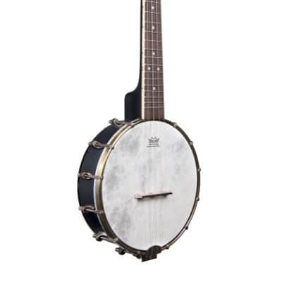 Kala Concert Banjo Ukulele With Bag, Black Satin OPEN BOX DEMO MODEL image 2