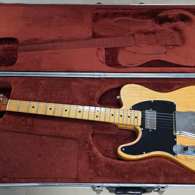 Fender Telecaster 1977 LH Left Hand Natural Ash Custom Gibson PAF Humbucker Vintage 70s American Tele USA 1970's Lefty Guitar image 2