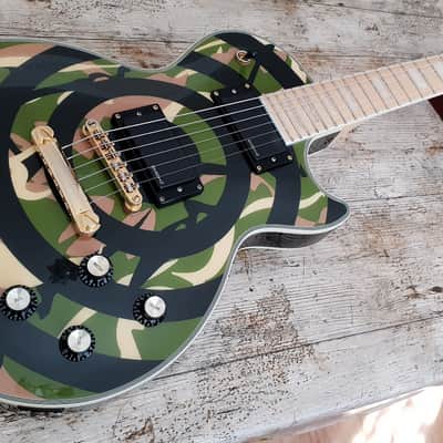 Epiphone Zakk Wylde Les Paul Custom 2008 Bullseye Camo image 2