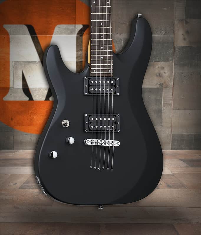 Schecter C-6 Deluxe Left-Handed Electric Guitar - Satin Black (433) image 1