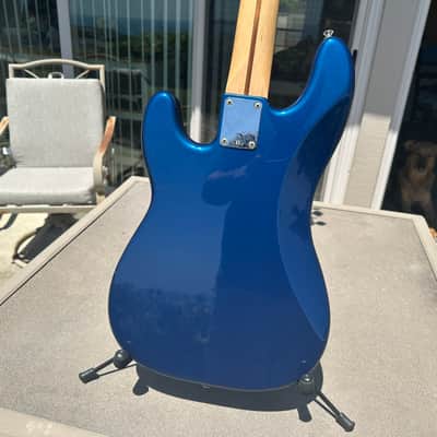Video! Custom Fender Standard Precision Bass Blue image 12