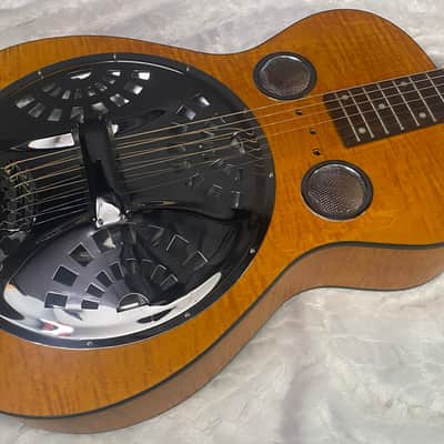 NEW! Epiphone Dobro Hound Dog Deluxe Roundneck Acoustic-Electric Resonator - Vintage Brown - 6.8lbs - Authorized Dealer - G07356 image 4