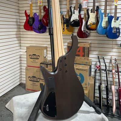 Ibanez Bass Workshop EHB605 Electric Bass Guitar - Walnut Flat & PLEK*D #857 image 11