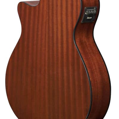 Ibanez AEGB24EMHS - 4 String Acoustic Electric Bass Guitar - Mahogany Sunburst High Gloss (AEGB24EMHS) image 8