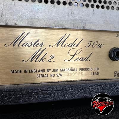 Marshall   Jcm 800 2204 1983 Master Model Mk 2 50 W Vertical Inputs image 8