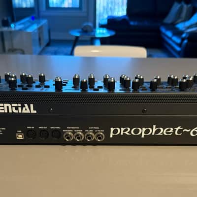 Sequential Prophet-6 Desktop 6-Voice Polyphonic Synthesizer 2018 - 2020 - Black with Wood Sides image 3