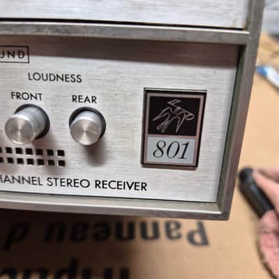 Fisher 801 Quadraphonic receiver 1972 - Oiled Walnut Veneer image 6