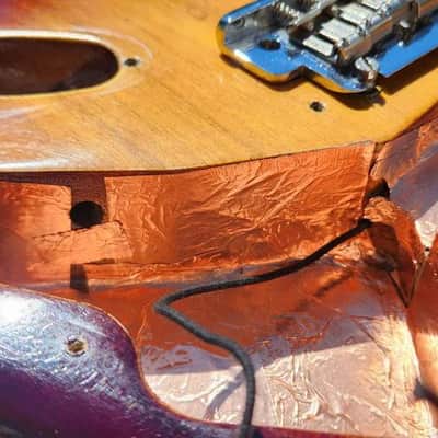 Warmoth Sunburst Stratocaster Guitar Body * Relic * with 2 Point Tremolo Bridge Included image 9