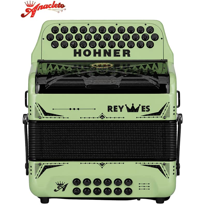 Hohner Anacleto Rey Especial I FBE (FA) Accordion - Pale Green image 1
