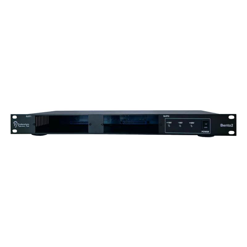 Fredenstein Bento 2 Horizontal 2-Slot Powered 500 Series Rack image 1
