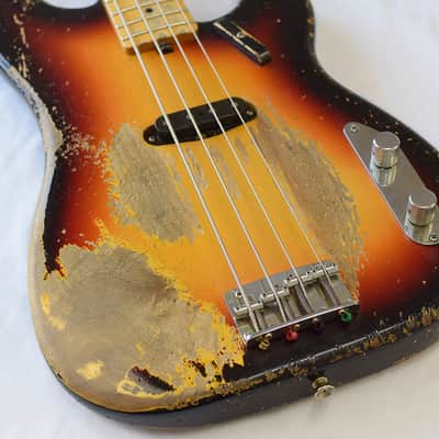 Shabat Panther STP Bass 3-Tone Sunburst MN image 11
