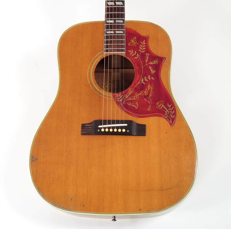 1963 Gibson Hummingbird Acoustic Guitar - Rare Natural Finish! Wide Nut