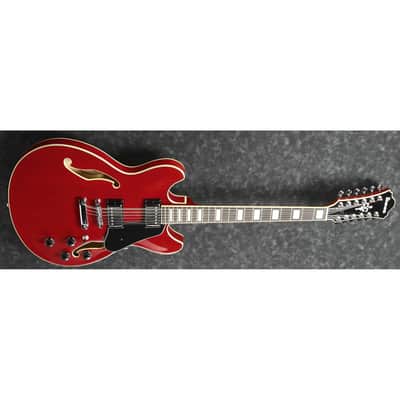 Ibanez AS7312TCD AS Artcore 12-String Semi-Hollow Body Guitar - Transparent Cherry Red image 4