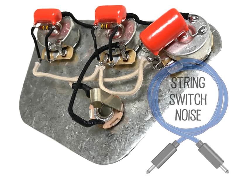 (Gibson) Thunderbird Bass Wiring Harness, Treble Bleed, No Load Tone, 50’s or Modern Wiring image 1