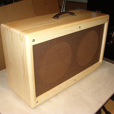 2x12 TRM extension guitar cabinet 212 Vintage tweed style. Finished pine image 1