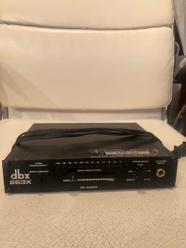 dbx 263X De-Esser 1990s - Black image 1