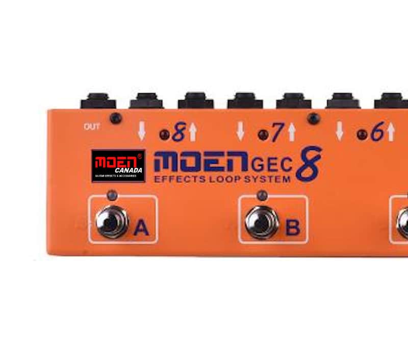 MOEN Canada GEC-8 LP8-O Looper Effect Pedal Commander Orange | Reverb