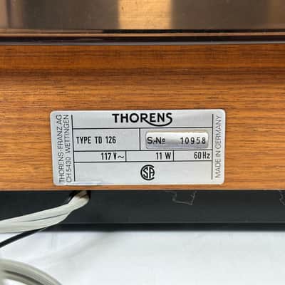 Thorens TD 126 Electronic Vintage Turntable image 12