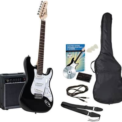 AXMAN E-GITARRE SET inkl. Tasche,Gurt,Verstärker,Kabel,Tuner,Plektren,Lehrbuch+CD image 1