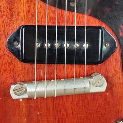 Vintage 1960 Gibson Les Paul Junior Double Cutaway - All Original - Very Clean - No Mods/No Breaks - Cherry image 9