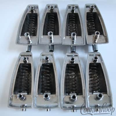 *Ludwig 8x Bass/Floor Tom Drum Lugs Large Classic Chrome Vintage 60s USA P2243B* image 2