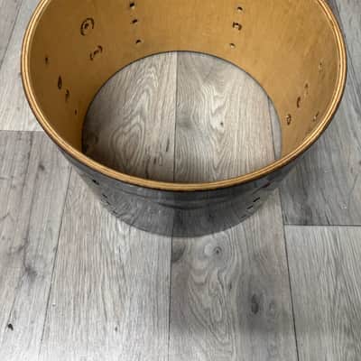 Vintage 12”x8” Tom Drum Shell Bare Wood #OM13 image 2