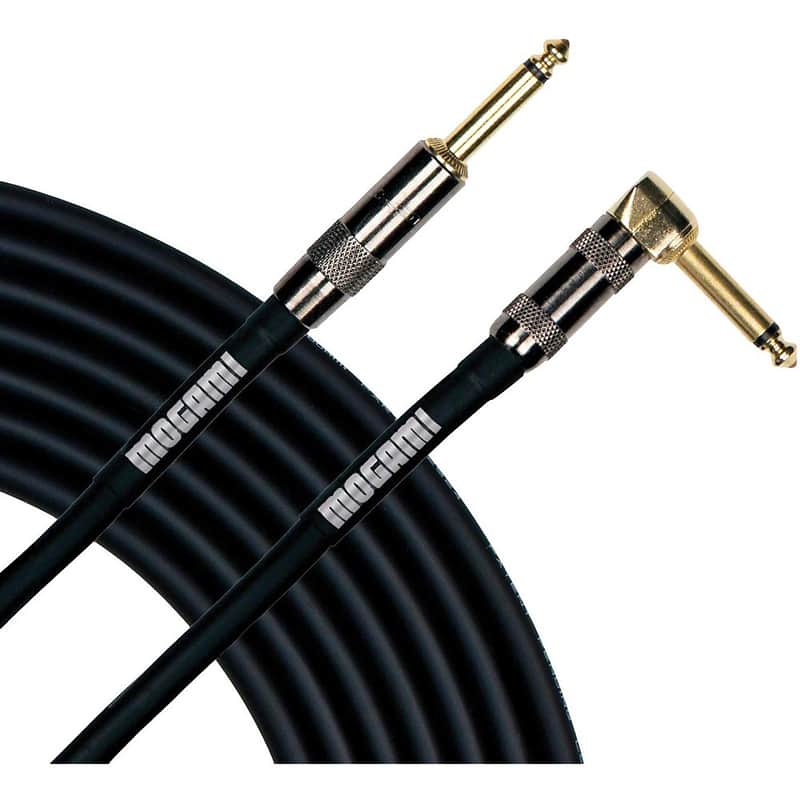 Mogami Platinum Guitar-06R 1/4" TS to Right Angle 1/4" TS - 6' image 1