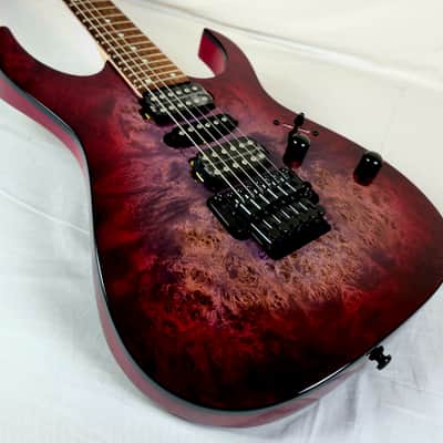 Ibanez RG470PB RG Standard, Poplar Burl Top, Red Eclipse Burst image 8