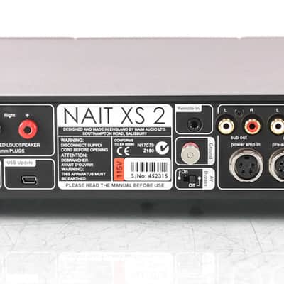 Naim Nait XS 2 Stereo Integrated Amplifier; XS2; Remote; Black image 5