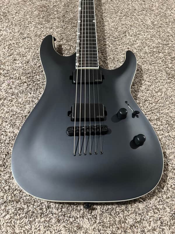 ESP LTD MH-1000 Baritone 2025 - Black Satin image 1
