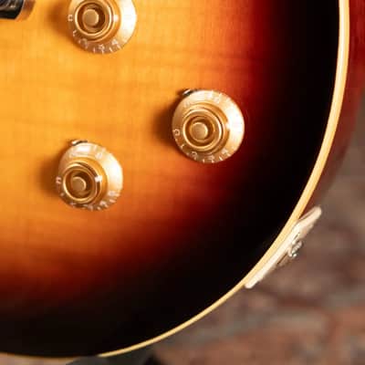 Epiphone Les Paul Standard 50s Figured Electric Guitar - Bourbon Burst with Gig Bag image 11
