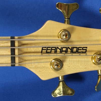 Fernandes Japan APB-4 Ash Active Electric Bass Guitar w/ Maple Fingerboard 1990's Natural Oil image 6