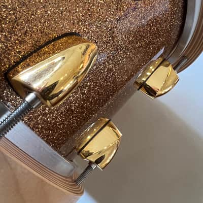 Yamaha Elvin Jones Signature snaredrum 2010s - Gold sparkle, gold lugs. image 13