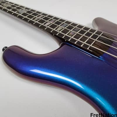Spector USA NS-2 4-String Bass 1.5" Blue-Purple Colorshift Finish EMG PJX 9v HAZ 8.78lbs NS2 #1527 image 11