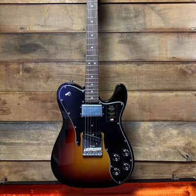 Fender American Vintage II 1977 Tele Custom RW 3-Tone Sunburst w/case image 5