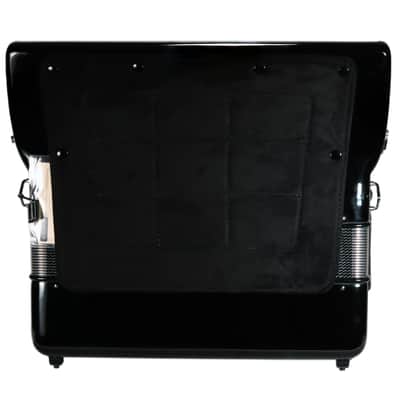 Fisitalia Model 37.34 - 37/96 LMM 3/4 - Black Accordion with Red/Gold Bellows image 6