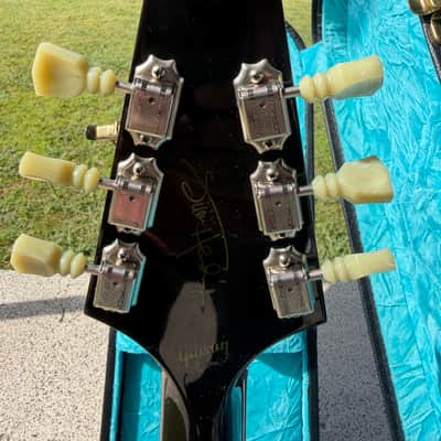 Gibson Custom Shop "Inspired By" Jimi Hendrix Psychedelic Flying V 2006 - Psychedelic Black image 5