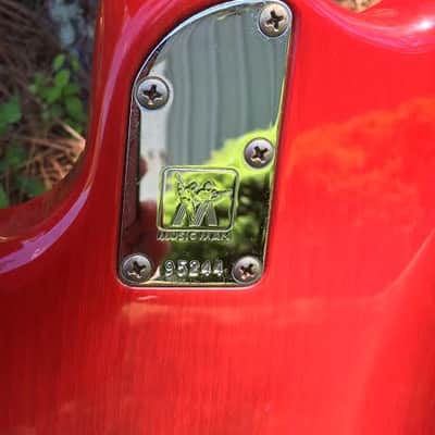 Ernie Ball Music Man Albert Lee Signature Model Electric Guitar 1ST year production 1994 Pink Burst image 7