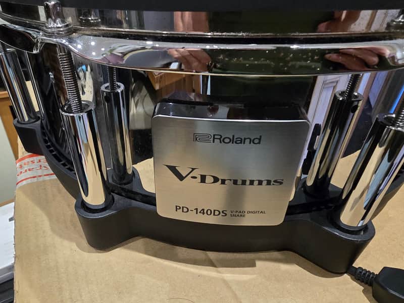 Roland PD-140DS V-Pad 14" Mesh Snare Drum Pad 2010s - Chrome/Black image 1