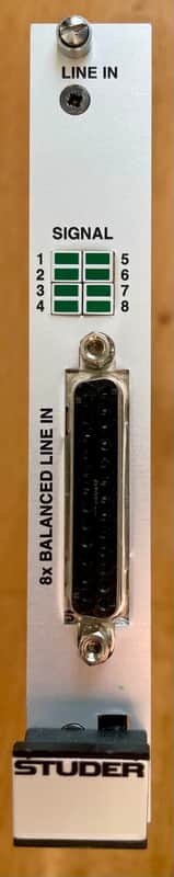 Studer Line In card for Vista, OnAir & Soundcraft VI image 1