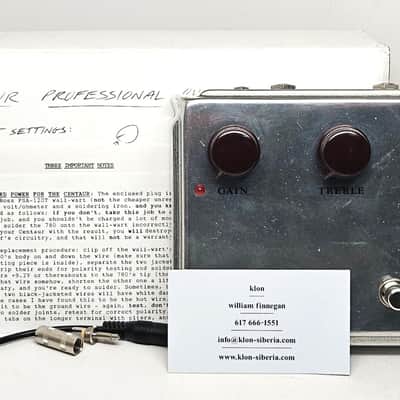 Silver Klon Centaur Professional Overdrive, Very Good Condition with Original Box and Paperwork! image 1