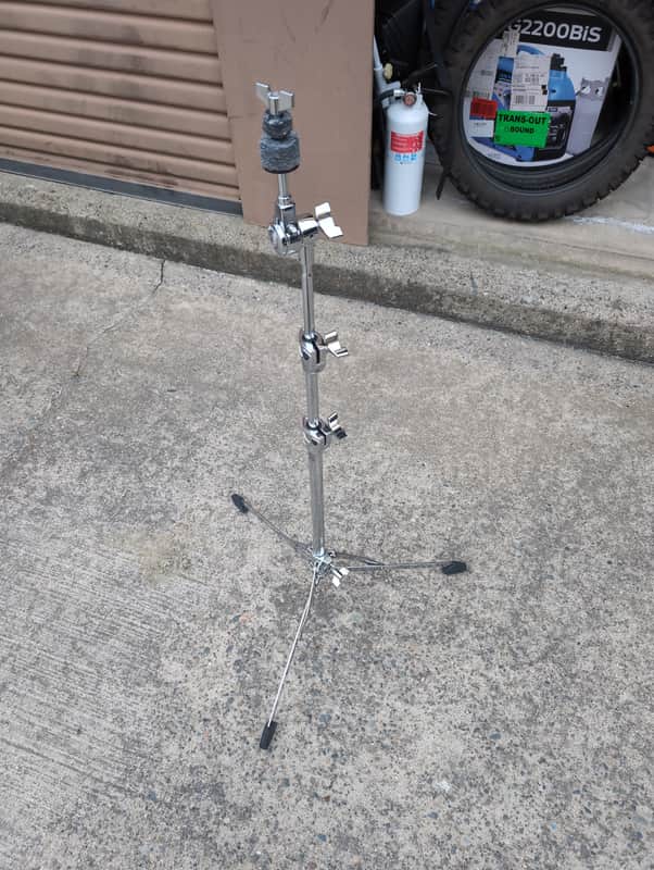 Gibraltar 8710 8700 Series Flat-Based Straight Cymbal Stand with Brake Tilter 2010s - Chrome image 1