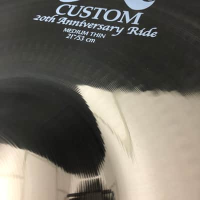 Zildjian 21” A Custom 20th Anniversary Medium Thin Ride image 1