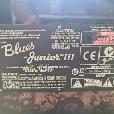 Fender Blues Junior III 15 Watt Black Paisley Limited Edition image 8