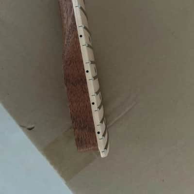 Mahogany Wood Guitar Strat Style Neck, Maple Fingerboard 22 Frets image 4
