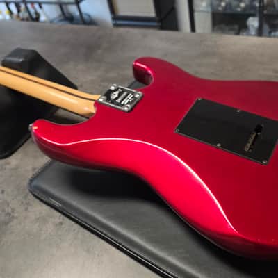 Hohner Marlin Stratocaster HSS Left Handed Korea MIK Candy Apple Red Lefty Hand LH Super Strat FR MFG Floyd Rose Patents Tremolo Vintage 80s 90s Guitar image 3
