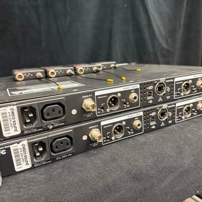 4 Channel Shure UR4D wireless system with Bodyback transmitters image 2