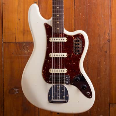 Fender Bass VI Custom Shop Journeyman Relic 2018 - Olympic White image 1